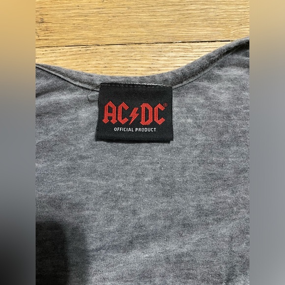 Gray AC/DC Custom Bodysuit Size Medium - Picture 3 of 3